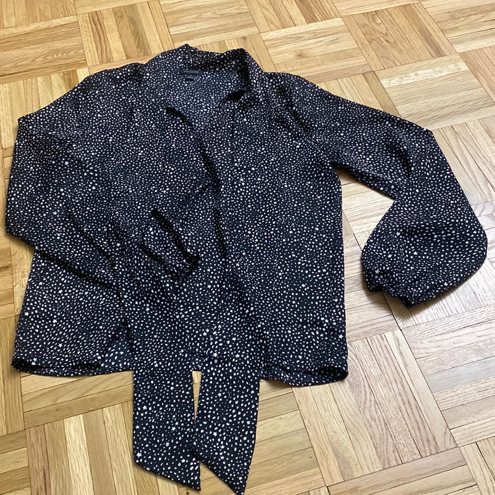 Ann Taylor Front Tie Blouse